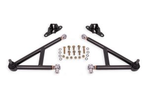 Ford Mustang Control Arms - Lower - BMR Suspension - Race, CM, Rod Ends, 19mm Ball Joint - Black Hammertone - `11-`14 Ford Mustang Control Arms - Lower - BMR Suspension - Race, CM, Rod Ends, 19mm Ball Joint - Black Hammertone - `11-`14